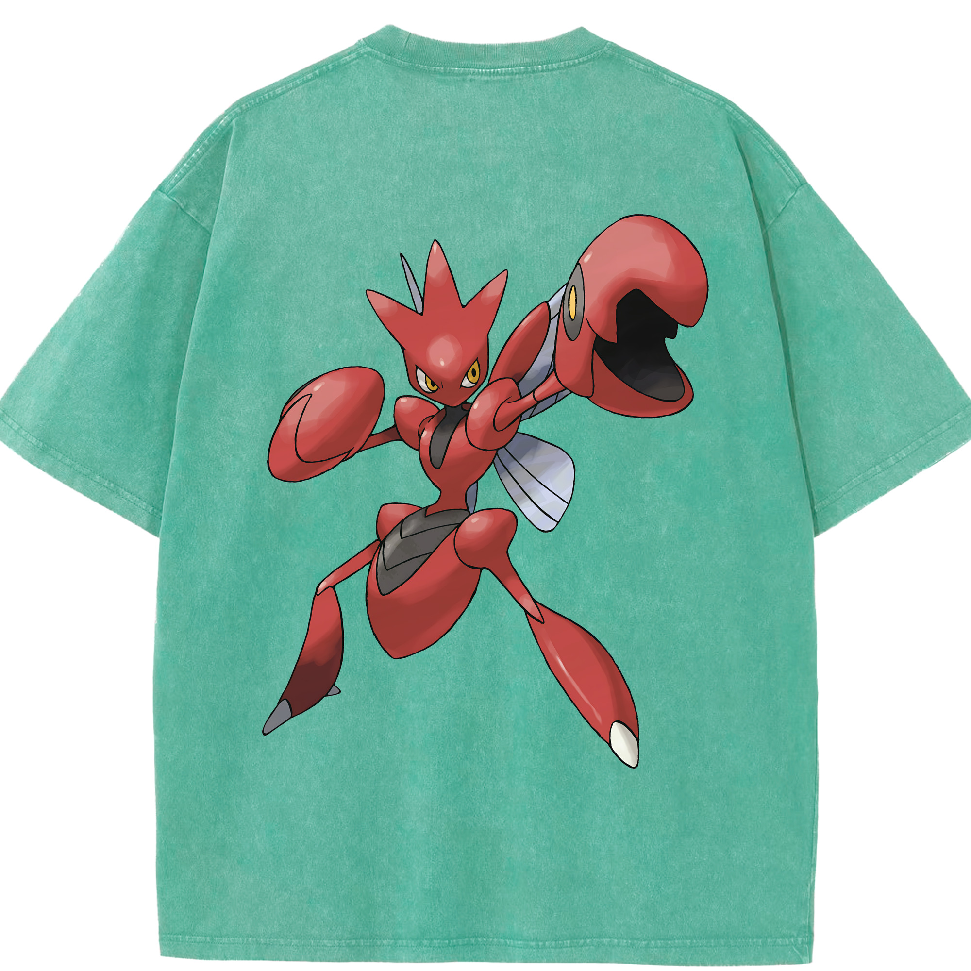 （画像用） ポケットモンスター Pokémon 綿100% ヴィンテージ風 半袖Tシャツ（背面プリント）